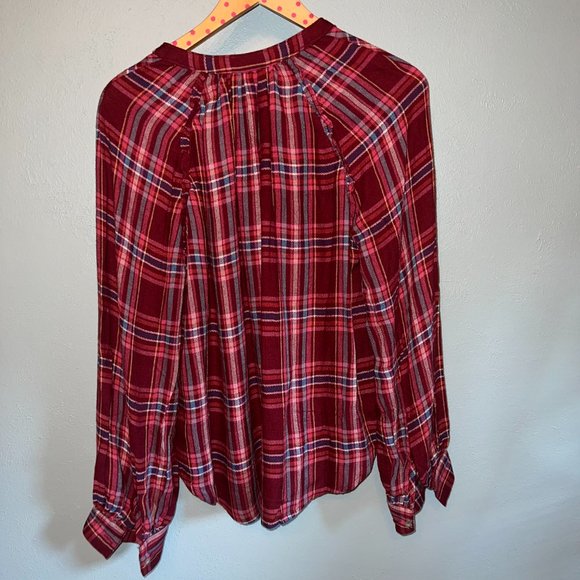 PILCRO PLAID BUTTONDOWN, SZ L, NWT - Picture 2 of 5